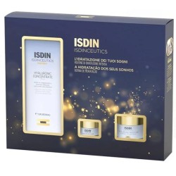 Confezione commerciale diIsdin Isdinceutics Pack Routine Idratante Hyaluronic Concentrato per Idratazione Viso e Contorno Occhi 