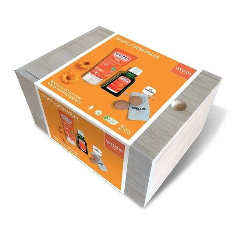 Pack ufficiale del prodotto Weleda Cofanetto sport e benessere per recupero muscolare e detersione post-allenamento gel doccia 2 Pack ufficiale del prodotto Weleda Cofanetto sport e benessere per recupero muscolare e detersione post-allenamento gel doccia 2