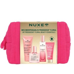 Scatola originale del prodotto Nuxe Trousse Prodigieux Gli Indispensabili Florale kit viaggio per beauty routine completa 4 prod Scatola originale del prodotto Nuxe Trousse Prodigieux Gli Indispensabili Florale kit viaggio per beauty routine completa 4 prod