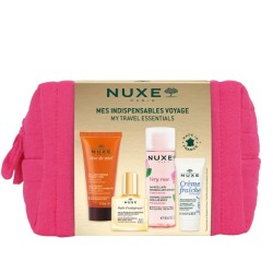 Confezione commerciale diNuxe Trousse Gli Essenziali kit viso corpo travel size per idratazione e detersione 4 prodotti Confezione commerciale diNuxe Trousse Gli Essenziali kit viso corpo travel size per idratazione e detersione 4 prodotti