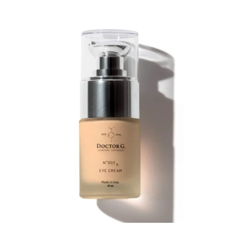 Foto ravvicinata di Doctor G Skincare Eye Cream crema contorno occhi contro borse e occhiaie 15ml