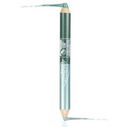 Foto ravvicinata di Purobio Cosmetics Matitone Duo Kajal Ombretto Verde per Make Up Occhi Sensibili Matitone Duo
