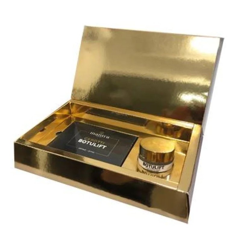 Scatola originale del prodotto Mantra Cosmetics Box Crema + Cerotti Contorno Occhi per Rughe e Occhiaie Kit Completo