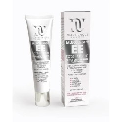 Primo piano di Natur Unique Ialucollagen EE Total Cream crema uniformante viso e primer 40ml Primo piano di Natur Unique Ialucollagen EE Total Cream crema uniformante viso e primer 40ml