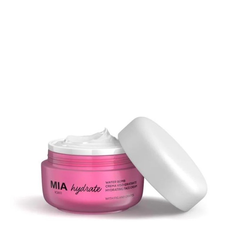 Packaging del prodotto Korff Mia Water Bomb Crema Viso Idratante per Pelle Luminosa Vasetto 50ml Packaging del prodotto Korff Mia Water Bomb Crema Viso Idratante per Pelle Luminosa Vasetto 50ml
