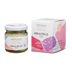 Confezione originale di Prima Pelle 10% Latte e Luna crema lenitiva per pelli sensibili barattolo 40ml Confezione originale di Prima Pelle 10% Latte e Luna crema lenitiva per pelli sensibili barattolo 40ml