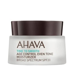 Presentazione grafica di Ahava Age Control Even Tone Moisturizer SPF20 crema viso anti-macchie e protettiva 50ml Presentazione grafica di Ahava Age Control Even Tone Moisturizer SPF20 crema viso anti-macchie e protettiva 50ml