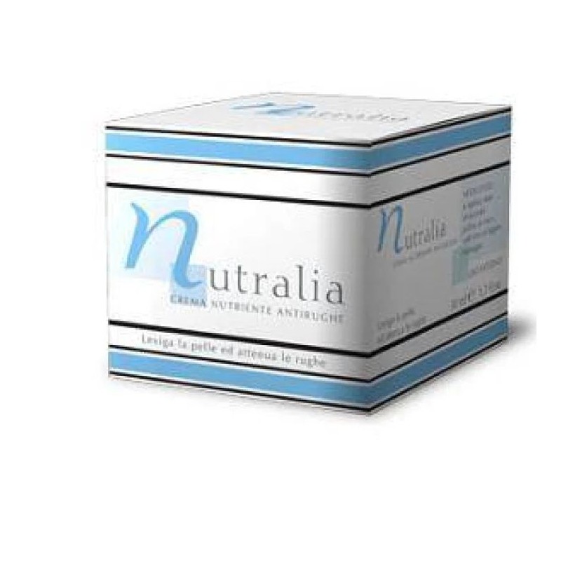 Scatola originale del prodotto Nutralia Crema Nutriente antirughe viso e collo per elasticità e protezione 50ml Scatola originale del prodotto Nutralia Crema Nutriente antirughe viso e collo per elasticità e protezione 50ml