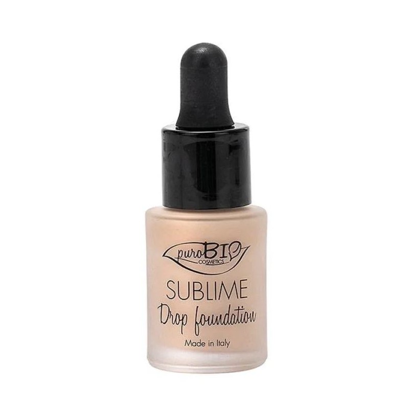Vista del prodotto: Purobio Sublime Drop Found 01 fondotinta naturale fluido per pelle luminosa 15ml Vista del prodotto: Purobio Sublime Drop Found 01 fondotinta naturale fluido per pelle luminosa 15ml