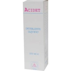 Pack ufficiale del prodotto Acidet Detergente Liquido igiene intima delicata per tutta la famiglia 200ml Pack ufficiale del prodotto Acidet Detergente Liquido igiene intima delicata per tutta la famiglia 200ml