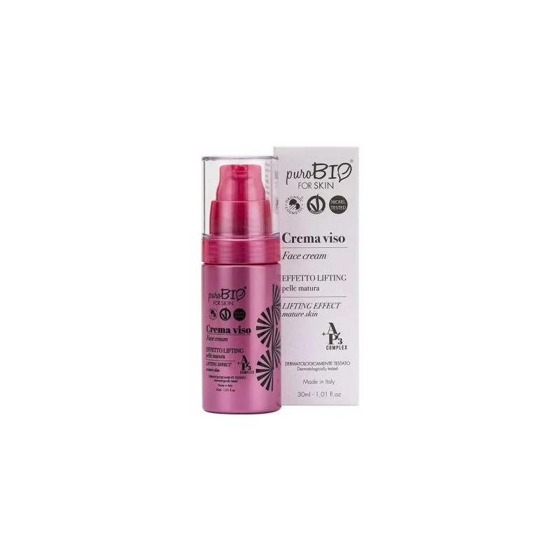 Confezione originale di Purobio For Skin Crema Viso Lifting anti-età per pelle matura 30ml Confezione originale di Purobio For Skin Crema Viso Lifting anti-età per pelle matura 30ml