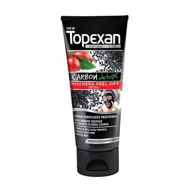 Confezione originale di New Topexan Maschera Detox Peel-off purificante viso per pelle uniforme e luminosa 100ml Confezione originale di New Topexan Maschera Detox Peel-off purificante viso per pelle uniforme e luminosa 100ml