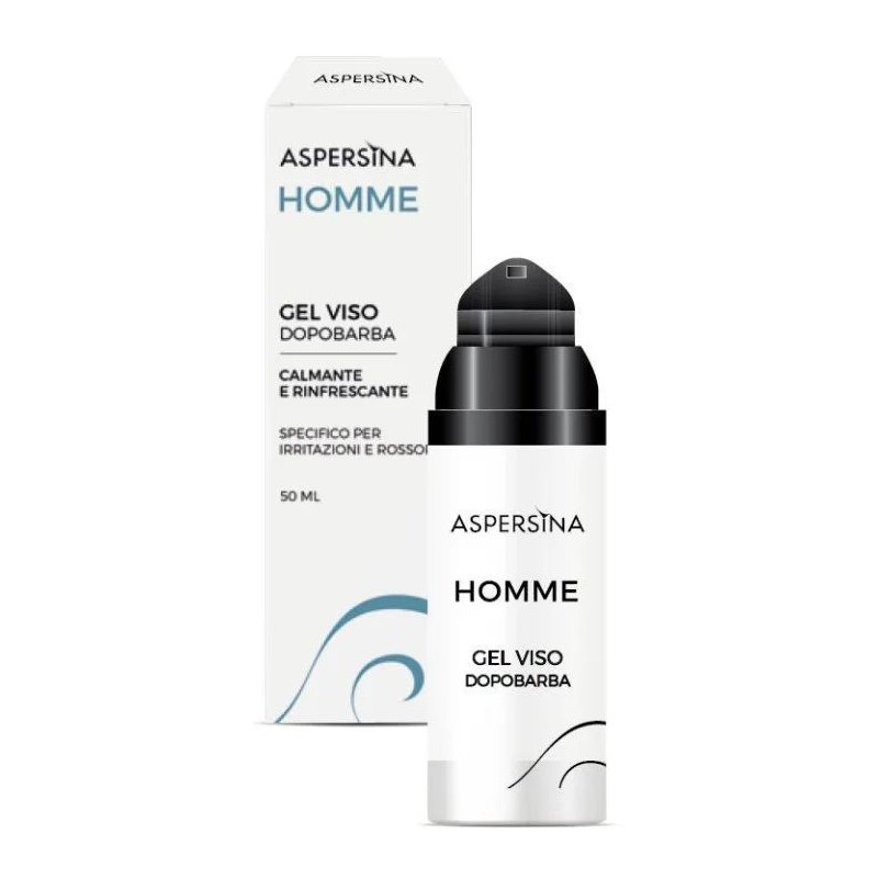 Confezione sigillata di Aspersina Homme Gel viso dopobarba lenitivo per pelli sensibili 50ml Confezione sigillata di Aspersina Homme Gel viso dopobarba lenitivo per pelli sensibili 50ml