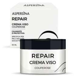 Scatola integra del prodotto Aspersina Repair Crema Viso Couperose per Rossori e Pelle Sensibile 50ml
