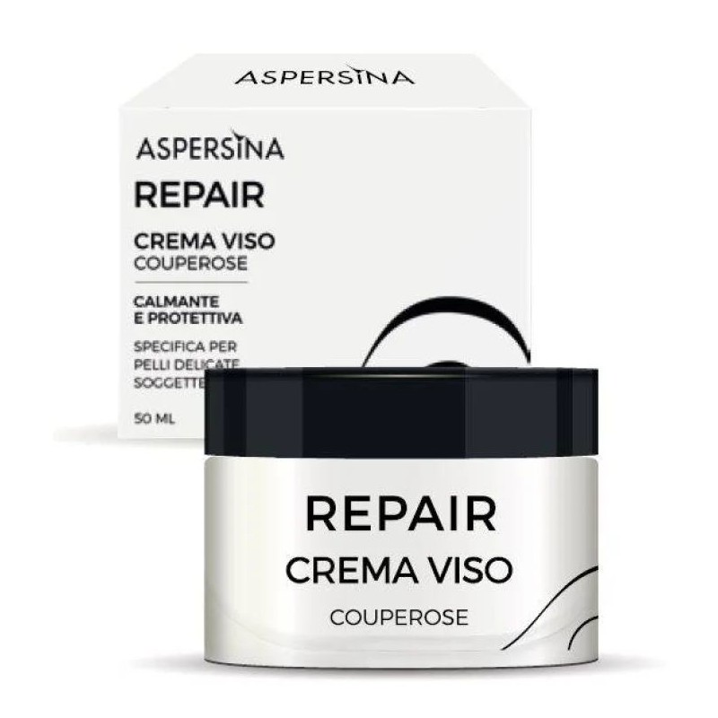 Scatola integra del prodotto Aspersina Repair Crema Viso Couperose per Rossori e Pelle Sensibile 50ml Scatola integra del prodotto Aspersina Repair Crema Viso Couperose per Rossori e Pelle Sensibile 50ml