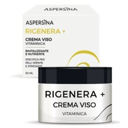 Foto esplicativa di Aspersina Rigenera + Crema Viso Vitaminica Illuminante per Pelle Spenta 50ml