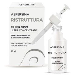 Scatola originale del prodotto Aspersina Ristruttura Filler Viso Ultra Concentrato trattamento anti-rughe effetto filler 20ml Scatola originale del prodotto Aspersina Ristruttura Filler Viso Ultra Concentrato trattamento anti-rughe effetto filler 20ml