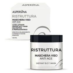 Packaging integro del prodotto Aspersina Ristruttura Maschera Viso Anti Age effetto liftante per pelli mature 100ml Packaging integro del prodotto Aspersina Ristruttura Maschera Viso Anti Age effetto liftante per pelli mature 100ml
