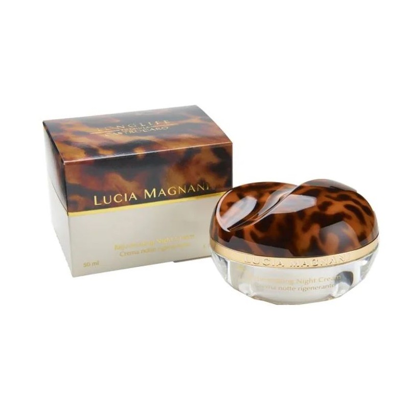 Scatola integra del prodotto Lucia Magnani Crema Notte Rigenerante per Pelle Luminosa e Uniforme 50ml
