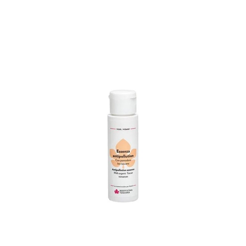 Foto della confezione di Biofficina Toscana Essenza Antipollution siero viso protettivo contro inquinamento 60ml Foto della confezione di Biofficina Toscana Essenza Antipollution siero viso protettivo contro inquinamento 60ml