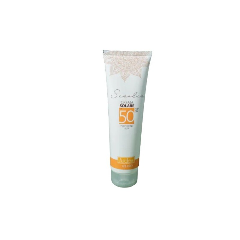 Foto della confezione di Ardes Sisolis Crema Solare Spf50 per Protezione Solare Alta Viso Corpo 125ml Foto della confezione di Ardes Sisolis Crema Solare Spf50 per Protezione Solare Alta Viso Corpo 125ml