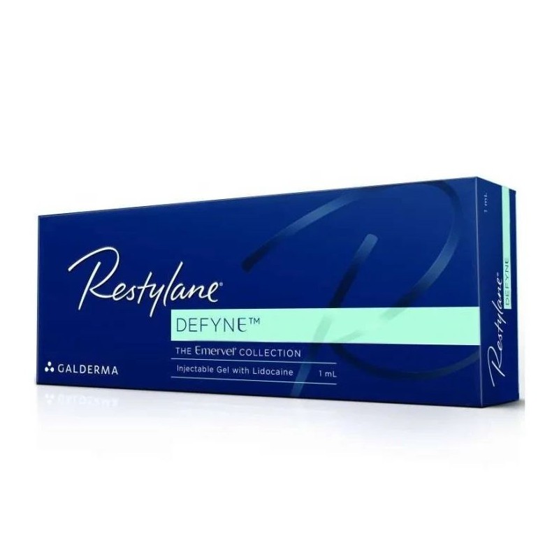 Scatola integra del prodotto Restylane Defyne Filler Viso per Rughe Profonde e Volume 1 Siringa 1ml