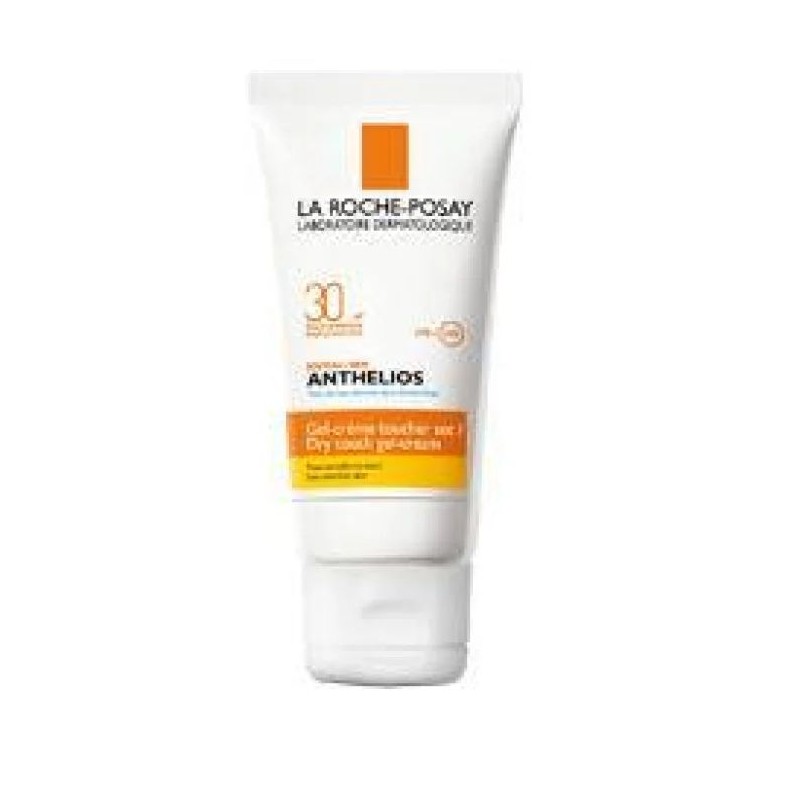 Scatola originale del prodotto Anthelios Spf30 Gel-Crème Toucher Sec protezione solare viso pelle grassa 50ml