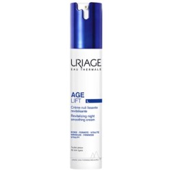 Presentazione grafica di Uriage Age Lift Crema Notte Detox Multi-Azione antirughe per pelle levigata e compatta 40ml Presentazione grafica di Uriage Age Lift Crema Notte Detox Multi-Azione antirughe per pelle levigata e compatta 40ml