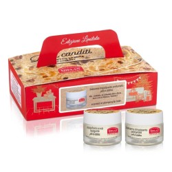 Confezione originale di Helan Baci Canditi Cofanetto Labbra Panettone per Labbra Morbide e Protette Cofanetto Scrub+Balsamo