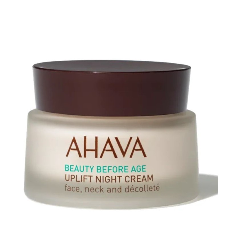 Foto della confezione di Ahava Uplift Night Cream crema notte anti age rassodante 50ml