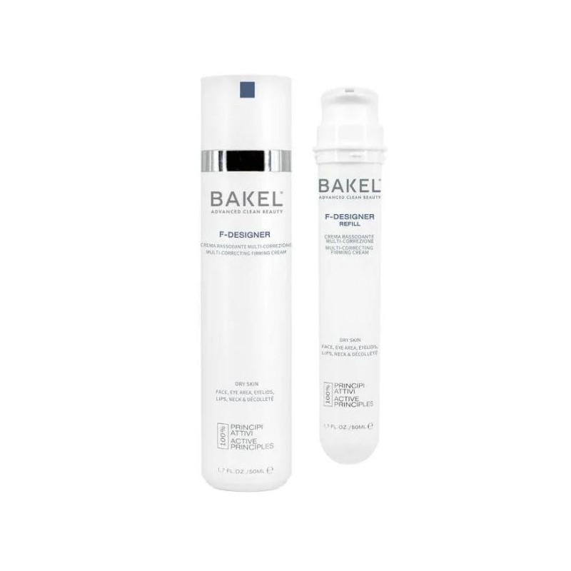 Scatola integra del prodotto Bakel F-Designer Dry crema rassodante anti-età viso 50ml