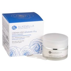 Scatola originale del prodotto Alkemilla Crema Viso Idratante H24 per Pelli Normali e Miste Idratante 50ml