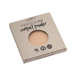 Dettaglio del packaging di Purobio Cipria Indissoluble Compatta opacizzante per incarnato uniforme 9g Dettaglio del packaging di Purobio Cipria Indissoluble Compatta opacizzante per incarnato uniforme 9g