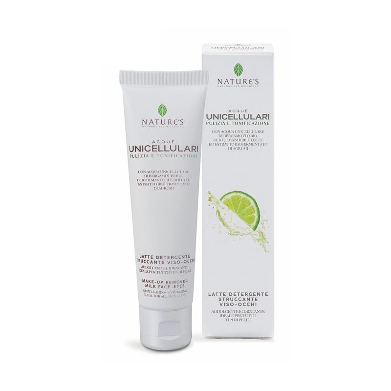 Nature's Acqua Cellulari Latte Detergente Viso Occhi 150ml Struccante Delicato Nature's Acqua Cellulari Latte Detergente Viso Occhi 150ml Struccante Delicato