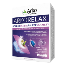 confezione di Arkorelax Sonno & Ansia Integratore per Insonnia e Stress 15 Compresse confezione di Arkorelax Sonno & Ansia Integratore per Insonnia e Stress 15 Compresse