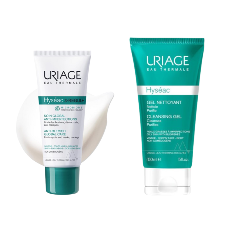 immagine di Uriage Hyseac Kit 3 Regul Anti Imperfezioni 40ml + Gel Detergente 50ml