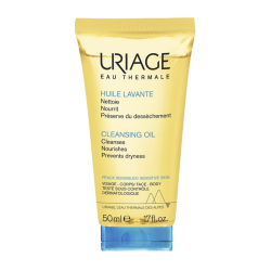 flacone di Uriage Olio Lavante Detergente Purificante 50ml flacone di Uriage Olio Lavante Detergente Purificante 50ml