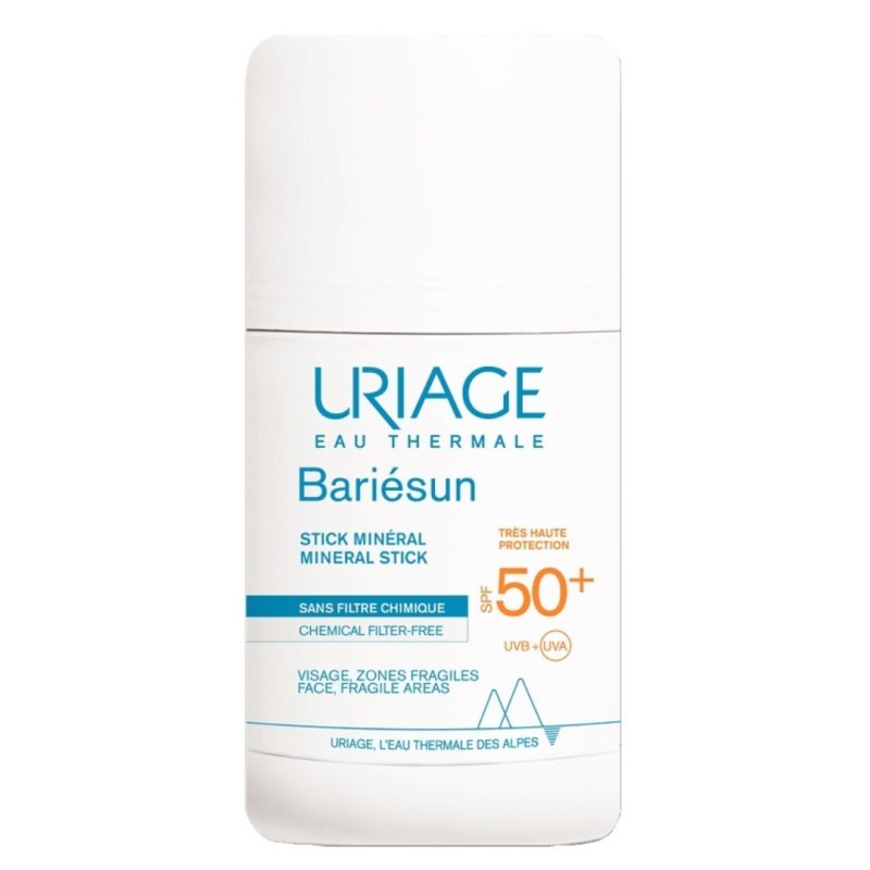 confezione di Uriage Solari Bariesun SPF50+ Stick Solare Minerale Viso e Corpo 18g confezione di Uriage Solari Bariesun SPF50+ Stick Solare Minerale Viso e Corpo 18g