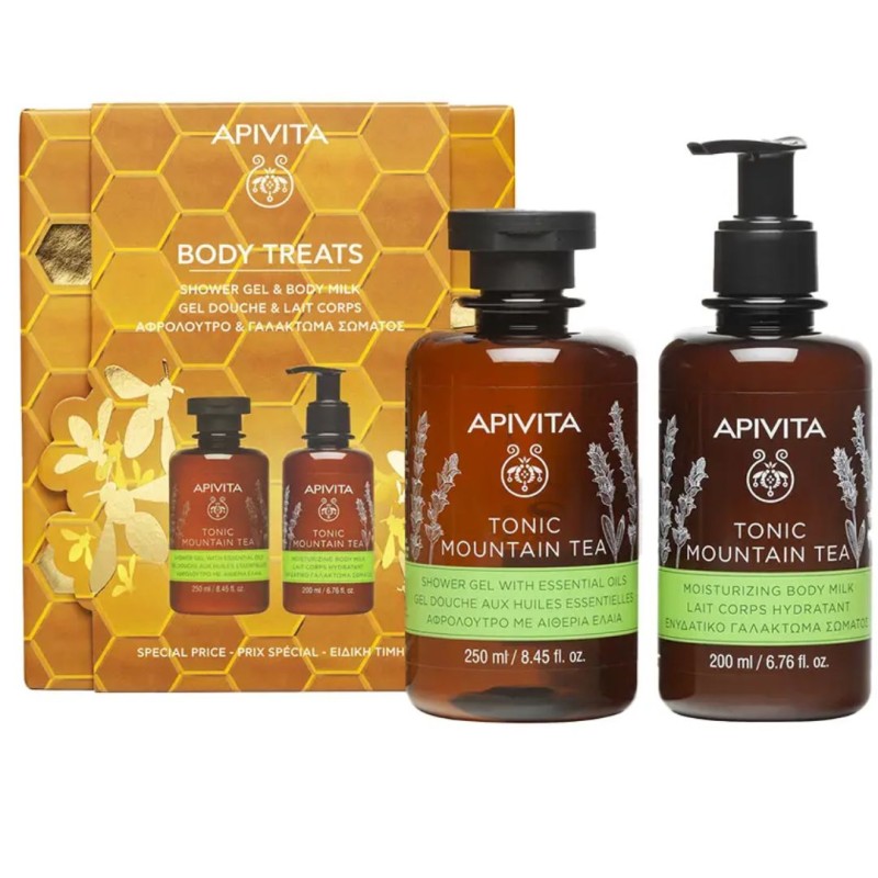 cofanetto Apivita Cofanetto Tonic Mountain Tea set corpo idratante e tonificante gel doccia 250ml + latte corpo 200ml cofanetto Apivita Cofanetto Tonic Mountain Tea set corpo idratante e tonificante gel doccia 250ml + latte corpo 200ml