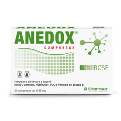 confezione di Anedox Integratore Antiossidante con Neurose e Vitamine B 30 Compresse confezione di Anedox Integratore Antiossidante con Neurose e Vitamine B 30 Compresse