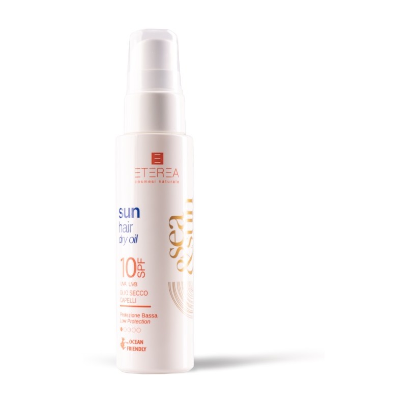 Eterea Cosmesi Naturale Sun Dry Oil protezione capelli solare SPF 10 100ml Eterea Cosmesi Naturale Sun Dry Oil protezione capelli solare SPF 10 100ml
