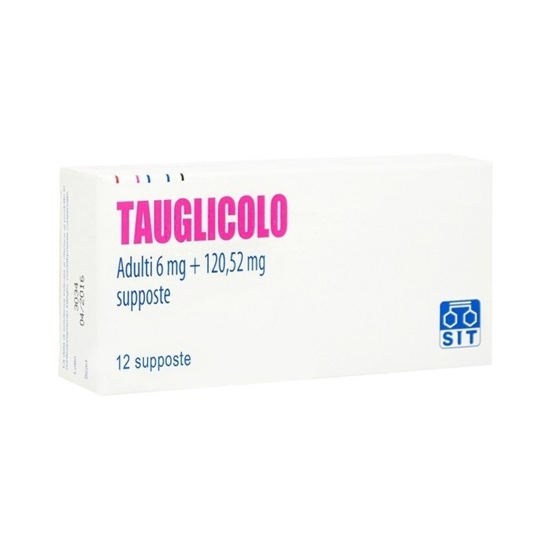 Tauglicolo Adulti 12 Supposte Fluidificante per Tosse e Catarro