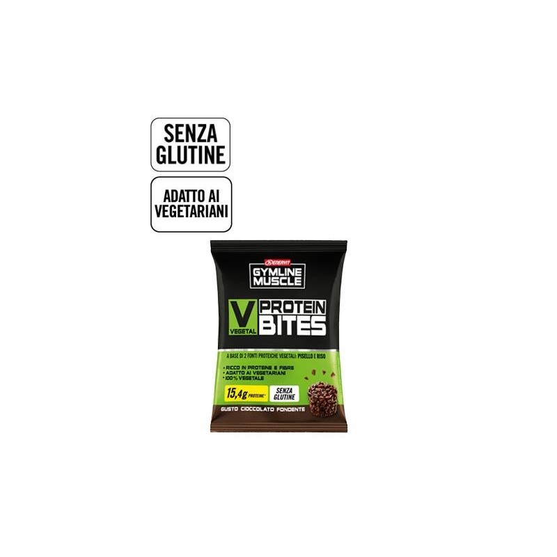 Enervit GymLine Muscle Protein Bites Vegetariani Cioccolato Fondente 54 g Enervit GymLine Muscle Protein Bites Vegetariani Cioccolato Fondente 54 g