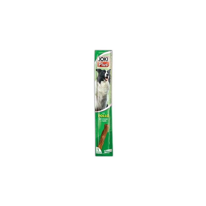 Joki Plus Cane Con Pollo snack premio per cani stick da 12g Joki Plus Cane Con Pollo snack premio per cani stick da 12g