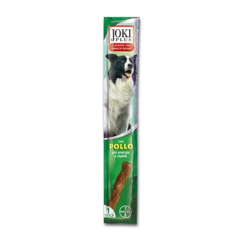 Joki Plus Cane Con Pollo snack premio per cani stick da 12g Joki Plus Cane Con Pollo snack premio per cani stick da 12g