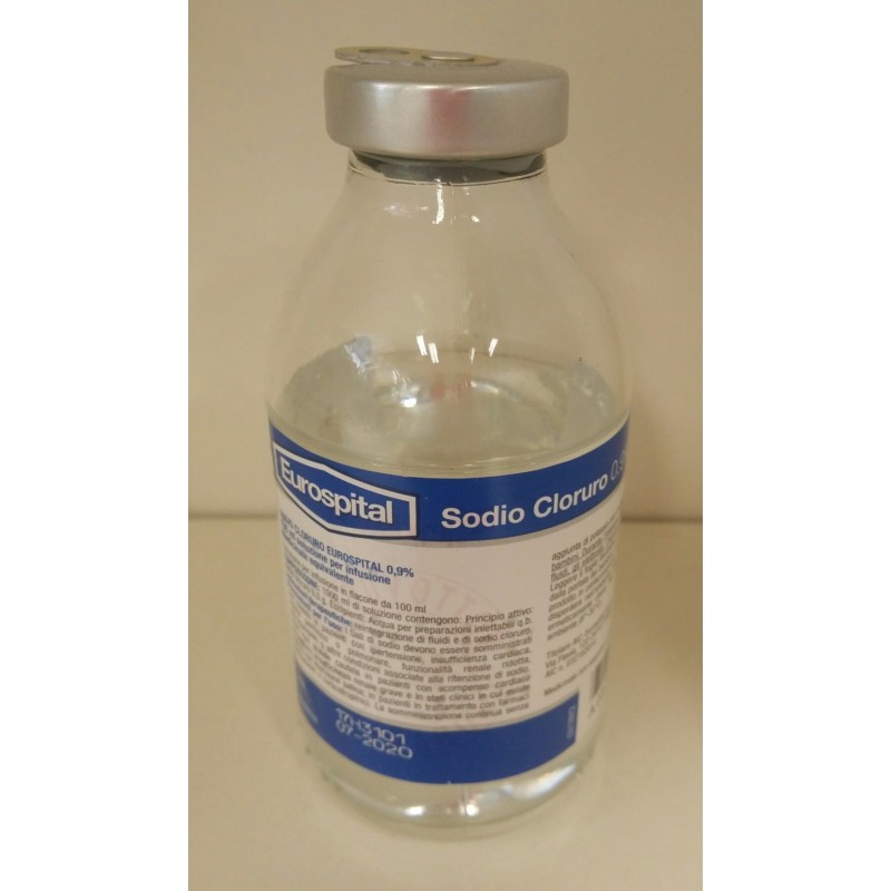 Sodio Cloruro Eurospital 0,9% Soluzione Per Infusione per Reintegrazione di Fluidi 100ml