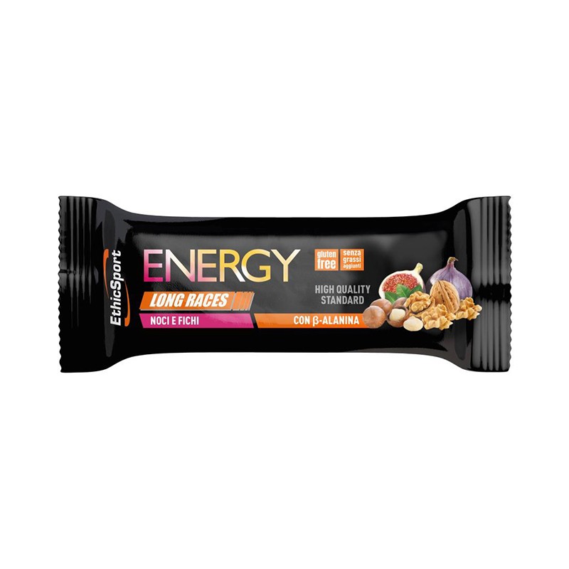 Ethicsport Energy Long Races Barretta Energetica con Beta-alanina per Resistenza e Recupero 40g Ethicsport Energy Long Races Barretta Energetica con Beta-alanina per Resistenza e Recupero 40g