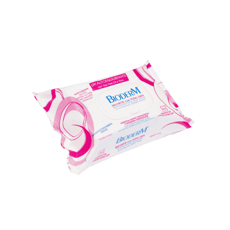 Farmoderm Bioderm Salviette Total Gen per Igiene Delicata e Antibatterica 40 Salviette Farmoderm Bioderm Salviette Total Gen per Igiene Delicata e Antibatterica 40 Salviette