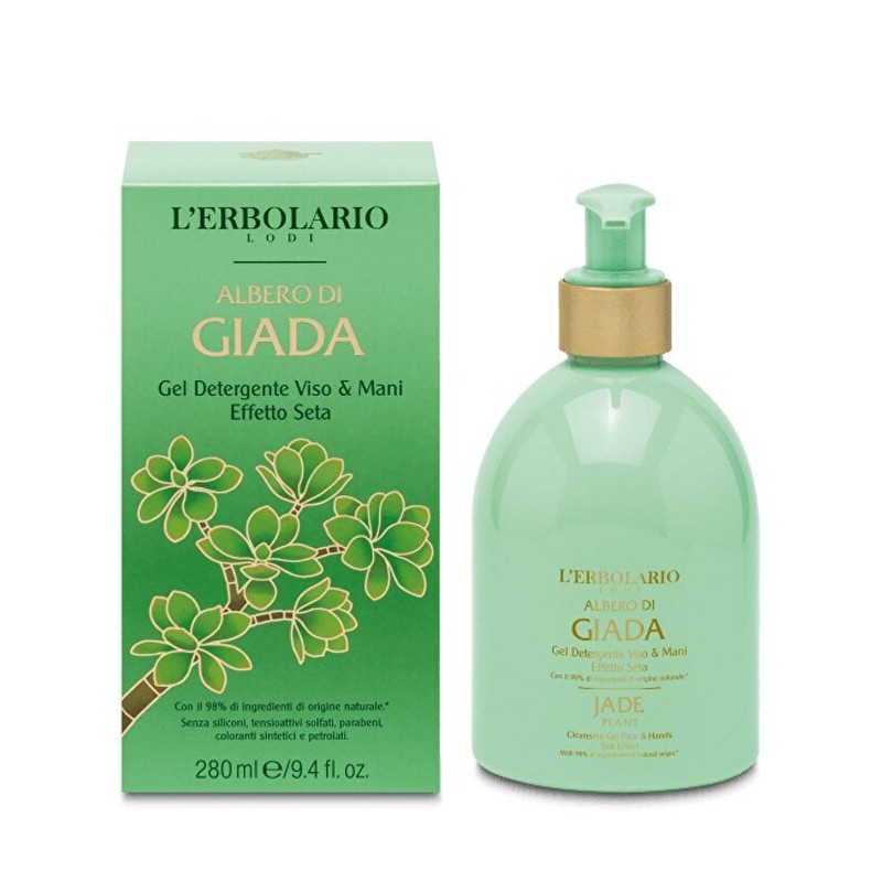 L'Erbolario Albero di Giada Gel Detergente Viso e Mani per Detersione Delicata 280 ml L'Erbolario Albero di Giada Gel Detergente Viso e Mani per Detersione Delicata 280 ml