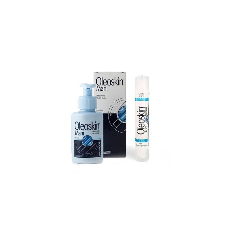 Oleoskin Kit Igienizzante Pharcos per Igiene e Cura Mani Gel 50ml + Crema 30ml Oleoskin Kit Igienizzante Pharcos per Igiene e Cura Mani Gel 50ml + Crema 30ml